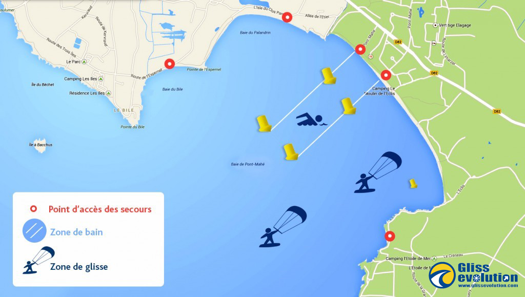 Spot de kite de Pont-Mahé, le spot de kite parfait 