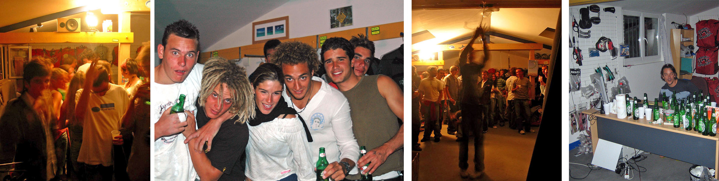 l'équipe Glissevolution réunit pour faire la fête