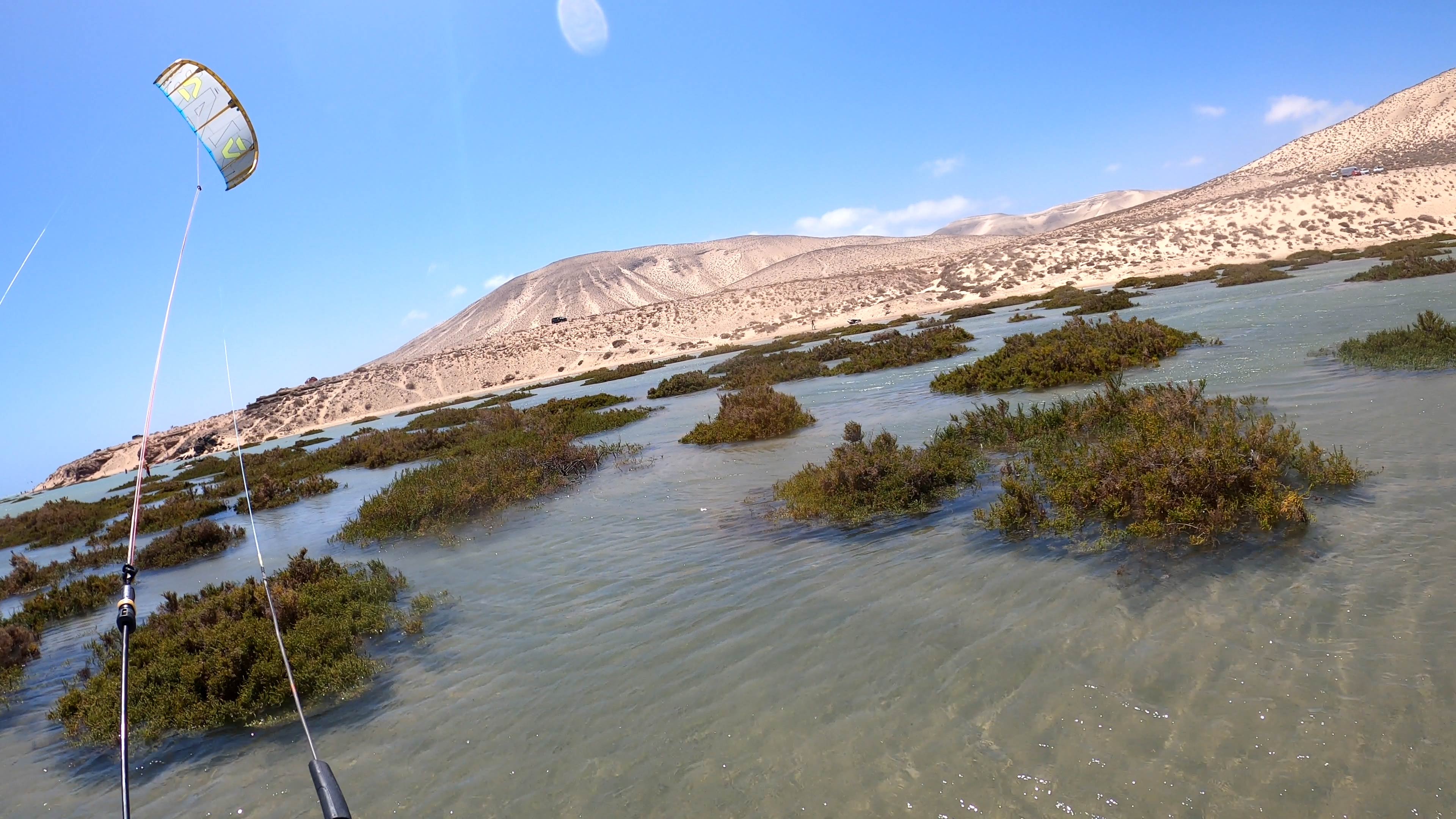 Aile de kite Duotone rebel d/lab en l'air à Sotavento