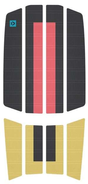 [ZG-PGL-7241] DUOTONE TRACTION PAD TEAM FRONT 2022 - Vanilla/Yellow